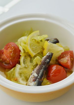 春キャベツとオイルサーディンの旨煮-レシピのメイン写真