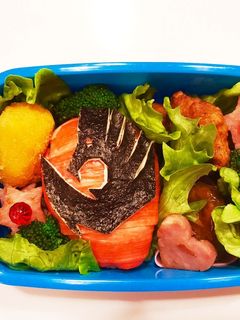 キャラ弁 キュウレンジャー シシレッド-レシピのメイン写真