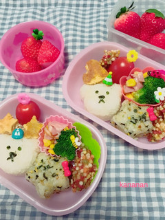くまちゃんとお星ちゃん 幼稚園お弁当-レシピのメイン写真