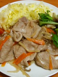 ビニール袋で漬け込む豚生姜焼き-レシピのメイン写真