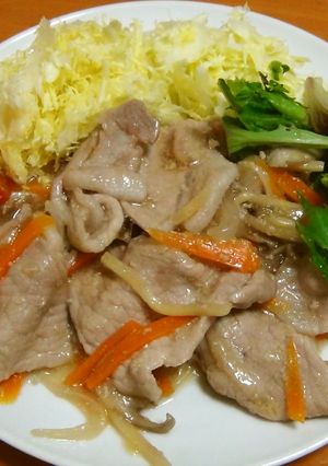 ビニール袋で漬け込む豚生姜焼き-レシピのメイン写真