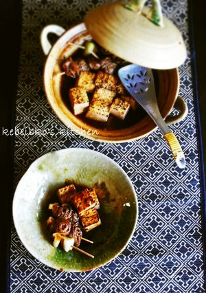 焼き豆腐と牛肉ロールのすき焼き風煮-レシピのメイン写真
