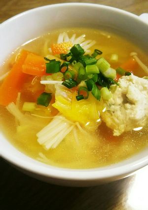 旨味たっぷり☆ふわふわ鶏団子スープ☆-レシピのメイン写真