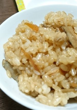 ツナとゴボウの炊き込みご飯。-レシピのメイン写真