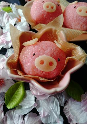 桜餅風ブタさん-レシピのメイン写真