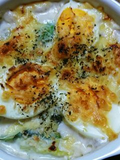 ゆで卵とキャベツのグラタン(๑^ ^๑)-レシピのメイン写真