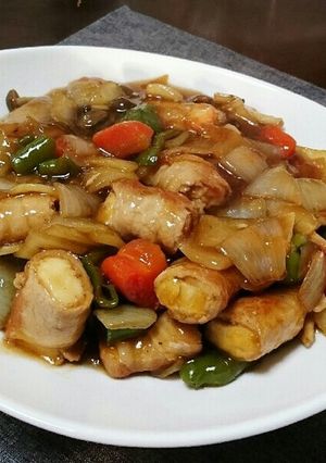 厚揚げの肉巻き酢豚風☆-レシピのメイン写真