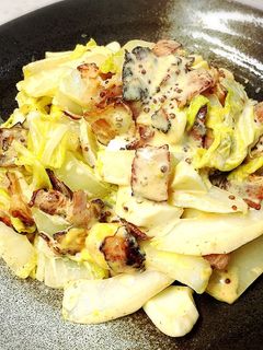 ☼白菜とベーコンとゆで卵のホットサラダ-レシピのメイン写真