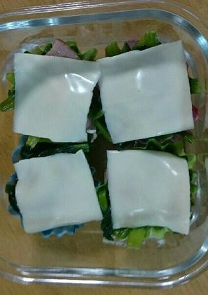 弁当にほうれん草とベーコンのバター炒め-レシピのメイン写真