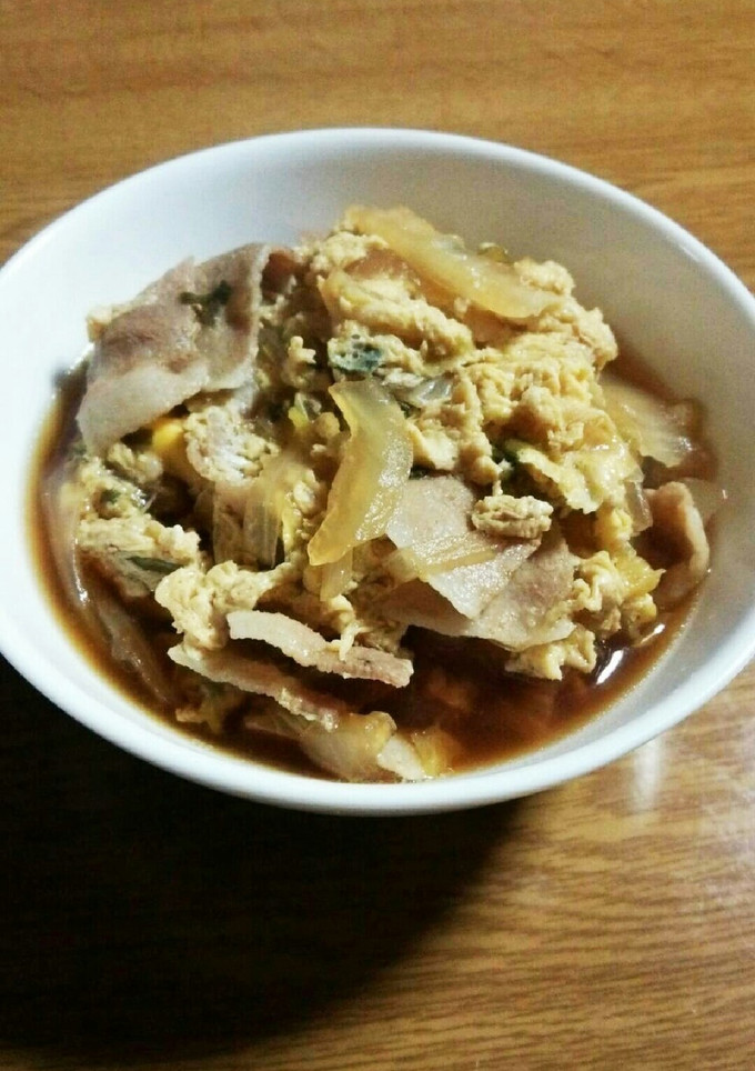 簡単!すき焼き風卵とじ-レシピのメイン写真