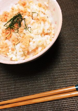 時短！簡単"大葉と鮭の混ぜご飯"-レシピのメイン写真