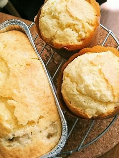 簡単*ホワイトチョコバナナカップケーキ☆-レシピのメイン写真