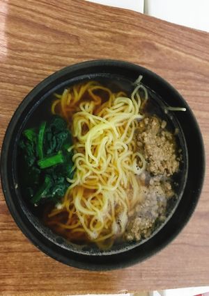 肉味噌と小松菜の簡単らーめん 王将-レシピのメイン写真