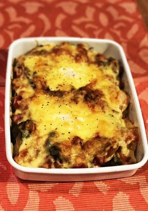 トマト缶で野菜たっぷりラザニア風ペンネ-レシピのメイン写真