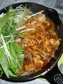 豚ロースと玉ねぎのBWソース炒め+水菜-レシピのメイン写真