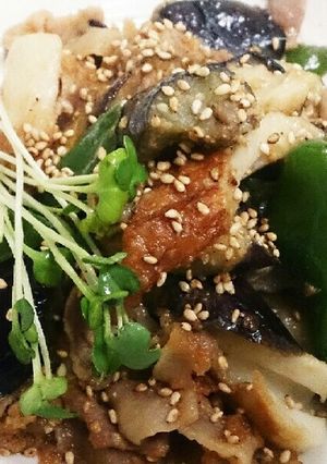 豚なす☆ニンニク香るごま味噌炒め-レシピのメイン写真
