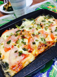 ジューシー油揚げの和ピザ-レシピのメイン写真