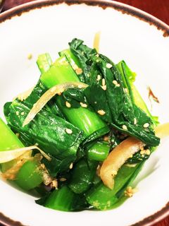 簡単!ははつゆ酢で小松菜の和え物-レシピのメイン写真