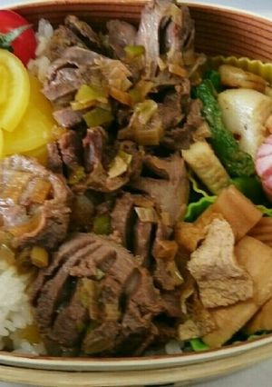 砂肝炒め弁当-レシピのメイン写真