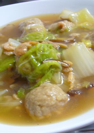 白菜と肉団子のとろとろ煮♪-レシピのメイン写真