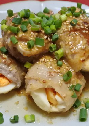 スタミナマヨの肉巻玉子-レシピのメイン写真