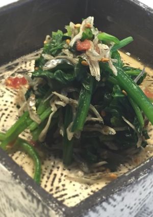 煎酒で簡単！ほうれん草とじゃこの和え物-レシピのメイン写真