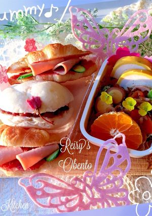 桜あんぱん　ハムとカレーサンド（再）-レシピのメイン写真