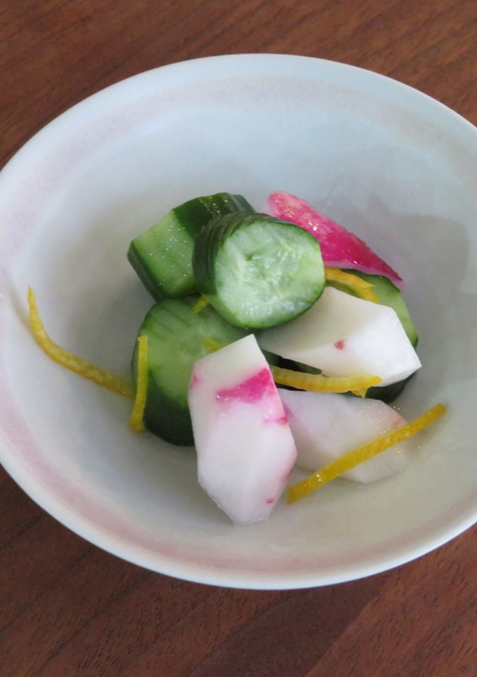 胡瓜と日野菜の柚子酢和え-レシピのメイン写真