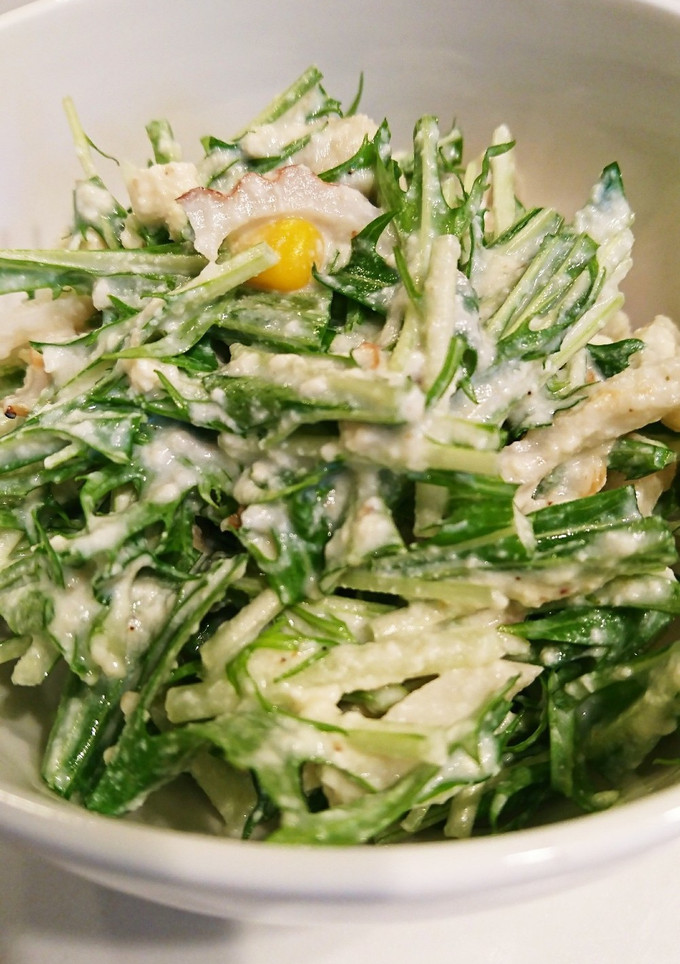 ☆豆腐と水菜の白和え☆-レシピのメイン写真