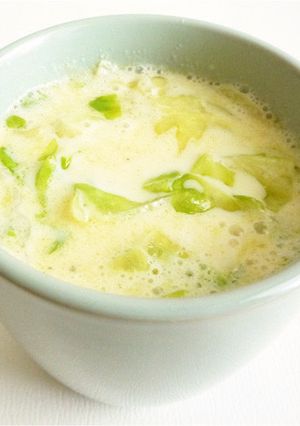 レタスの豆乳スープ-レシピのメイン写真
