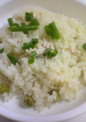 炊飯器で簡単！鶏豆ご飯-レシピのメイン写真