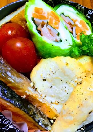 鶏むね塩麹&オイスター漬け焼き♪お弁当♪-レシピのメイン写真