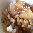 納豆とジャガイモのご飯