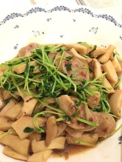 救済レシピ!豆苗とエリンギの炒め物-レシピのメイン写真