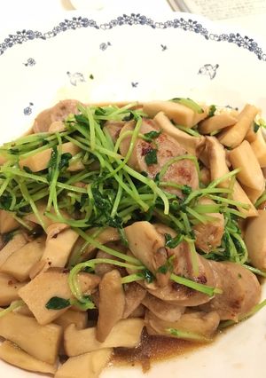救済レシピ！豆苗とエリンギの炒め物-レシピのメイン写真
