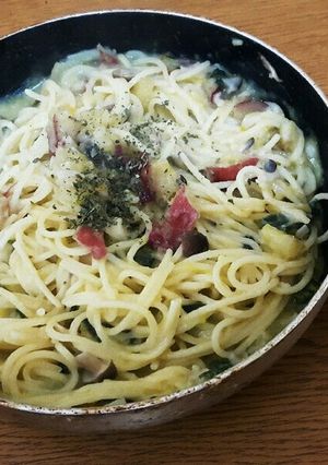 さつまいも&かぼちゃのクリームパスタ-レシピのメイン写真