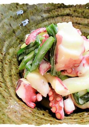 ゆでだこで「ぬた」-レシピのメイン写真