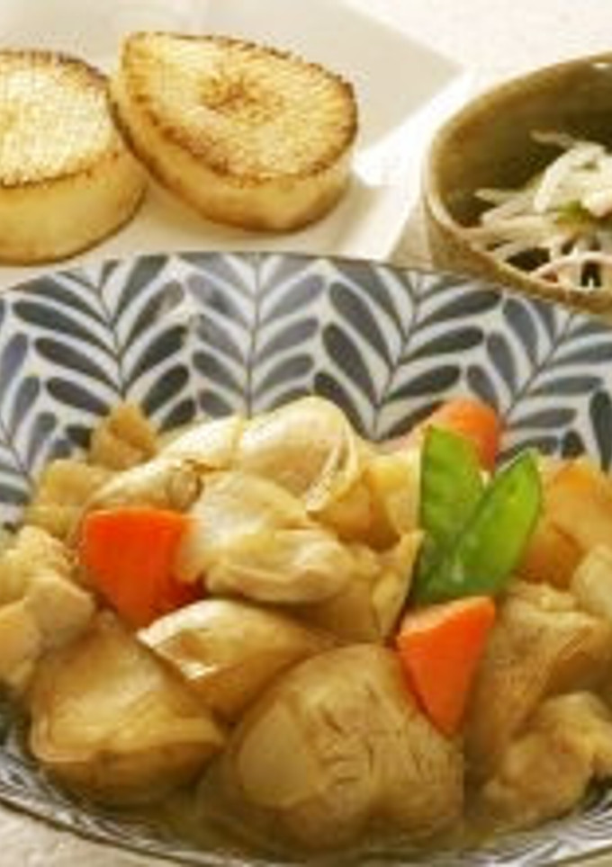 新じゃがの揚げ煮3/23(木)Aメニュー-レシピのメイン写真