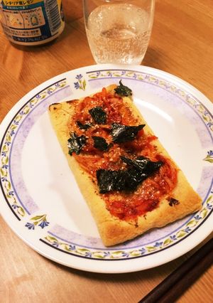 ☆油揚げ キムチおつまみ☆-レシピのメイン写真