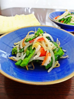 菜の花ともやしの和風ナムル-レシピのメイン写真