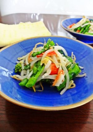 菜の花ともやしの和風ナムル-レシピのメイン写真