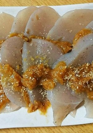 ヘルシー！美味！ゆず味噌さしみこんにゃく-レシピのメイン写真