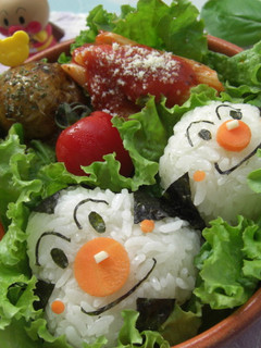 おむすびマン&こむすびマン キャラ弁-レシピのメイン写真