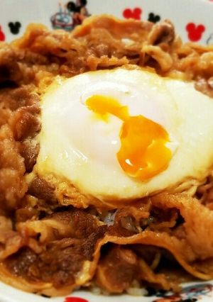 簡単☆すき焼き風肉たま丼☆5分で作れる!-レシピのメイン写真