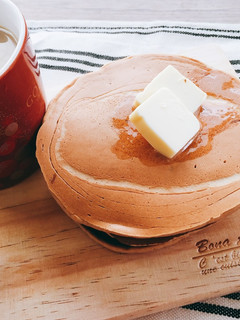 全粒粉100%!黒糖ホットケーキ-レシピのメイン写真