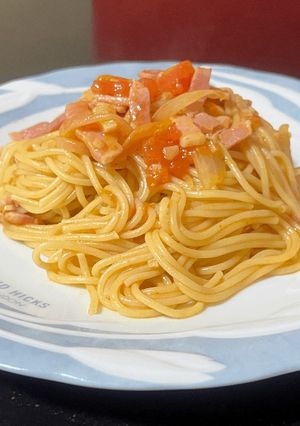 残ったトマトでトマトパスタ-レシピのメイン写真