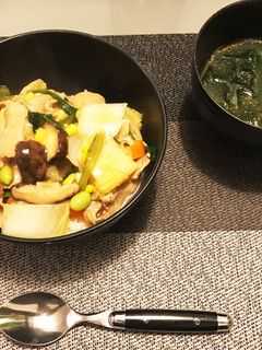 簡単!余り物で作る中華丼!-レシピのメイン写真