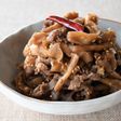 わりな(干しずいき)と牛肉のきんぴら