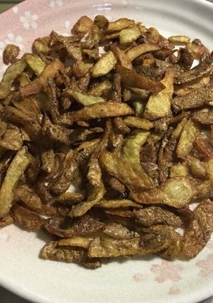 ♪じゃがいもの皮ポテトチップス(´∀｀)-レシピのメイン写真