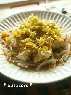 mレンジDE蒸し鶏の香味ソース-レシピのメイン写真